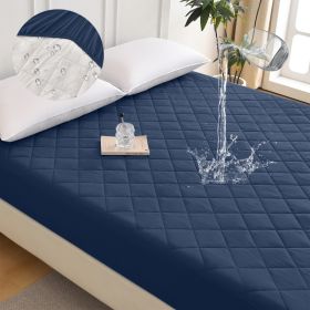 Diamond Grid Ultrasonic Waterproof Mattress Protector (Option: W13664147)